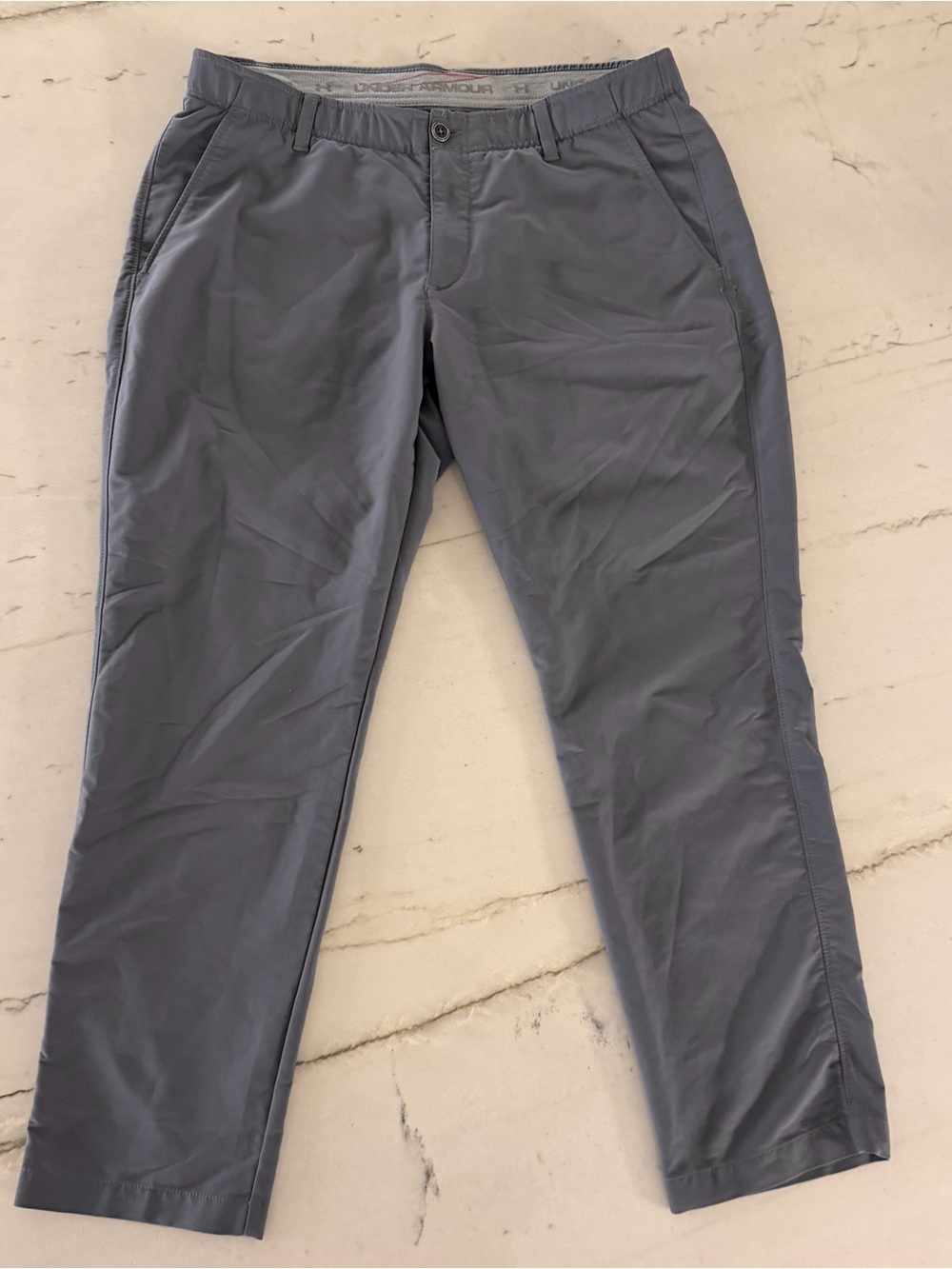 Under Armour Gray Golf Dress Pants Stretch Water Resistant Mens 38 x 30